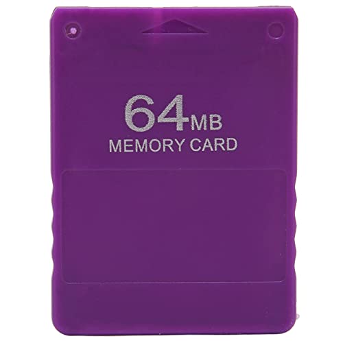 Speicherkarte für, 64 MB Hochgeschwindigkeits-Speicherkarte für Spiele FMCB V1.966 Externe Plug-and-Play-Videospiel-Datenkarte für die 2-Spielekonsole(Violett) von ciciglow