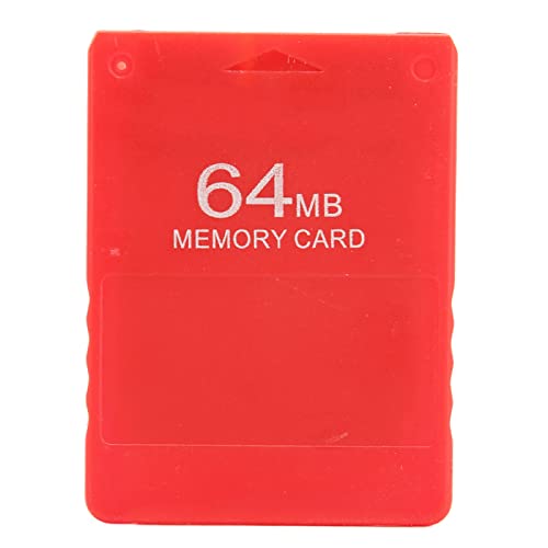 Speicherkarte für , 64 MB Hochgeschwindigkeits-Speicherkarte für Spiele FMCB V1.966 Externe Plug-and-Play-Videospiel-Datenkarte für die 2-Spielekonsole(rot) von ciciglow