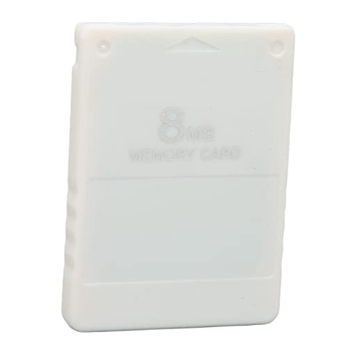 Speicherkarte für, 8 MB Externe Hochgeschwindigkeits-Speicherkarte für Spiele, Plug-and-Play FMCB1.966 Spielezubehör für 2 -Spielkonsole(Weiß) von ciciglow