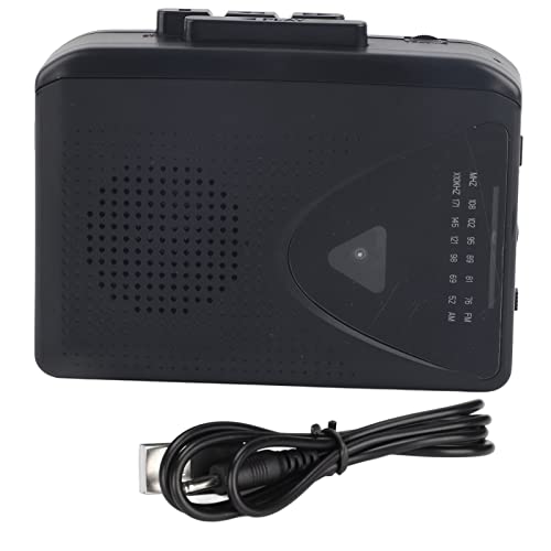 Tragbare Kassettenrekorder, AM FM-Radio, Kompakter Stereo-Kassettenspieler, Externe Lautsprecher, 2AA-Batterie oder USB-Netzteil von ciciglow