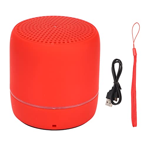 Tragbarer Bluetooth-Lautsprecher, Bluetooth 5.0 280Hz-16KHz Bass Stereo-Reiselautsprecher Outdoor-Bluetooth-Lautsprecher für Den Außenbereich(rot) von ciciglow