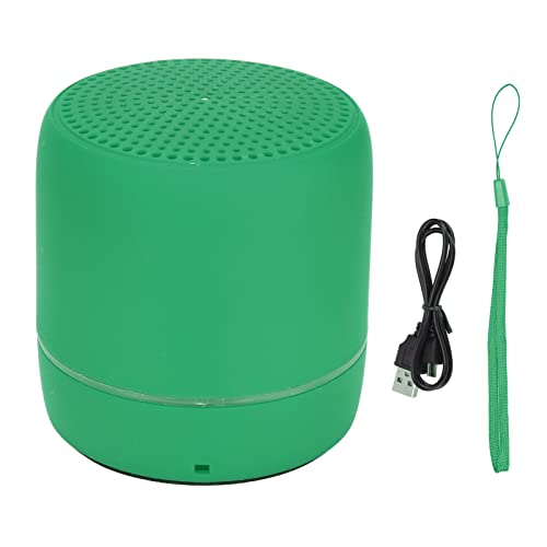Tragbarer Bluetooth-Lautsprecher, Kabelloser Bass-Stereo-Kompaktlautsprecher 280 Hz-16 KHz -Reiselautsprecher für Den Außenbereich 500-mAh-Lautsprecher mit Satteren Farben(Grün) von ciciglow