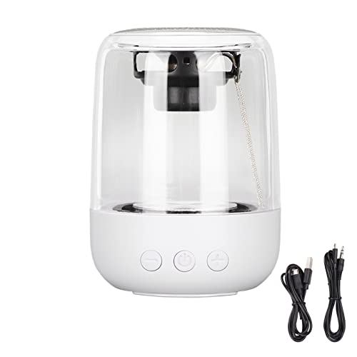 Tragbarer Bluetooth-Lautsprecher mit Lichtern, Nacht-LED-Licht, Kabelloser Lautsprecher, 7-farbige LED mit Automatischem Wechsel, Tragbarer Kabelloser Lautsprecher, 12 Stunden Spielzeit,(hoch weiß) von ciciglow