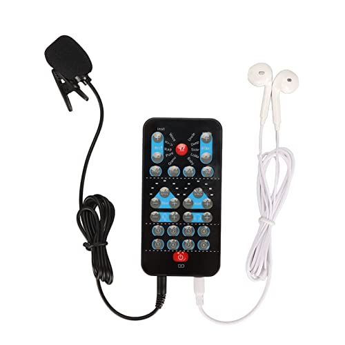 Tragbarer Sprachwechsler, Externe Soundkarte für Mobiltelefone, Computer-USB--Soundkarte für DJ-PC-Live-Übertragung, mit 8 Soundeffekten von ciciglow