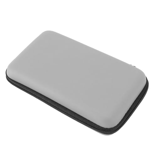 Tragetasche für Spielkonsole, tragbare Hartschalen-Reise-Schutzhülle für New 3DS XL, für New 2DS XL, für New 3DS XL, für 3DS XL, für 3DS LL mit 8 Spielschlitzen Innentasche (Silber) von ciciglow