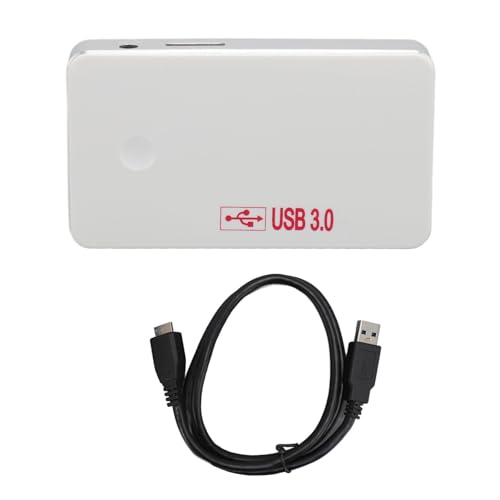 USB 3.0-Hub, 4 Anschlüsse, 5 Gbit/s, USB 3.0-Dockingstation, 3,3 Fuß Langes Kabel, Plug-and-Play-Hub, Dock, USB 3.0-Splitter für Laptop-Desktop von ciciglow