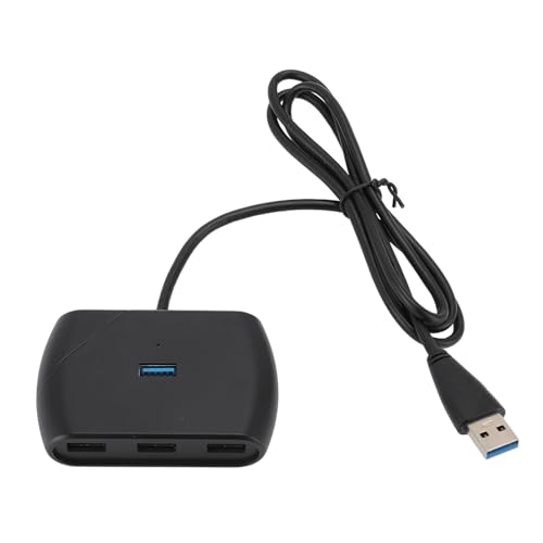 USB 3.0-Hub, USB 3.0 auf 4-Port-USB-Hub-Splitter mit LED-Anzeige, 5 Gbit/s USB-Splitter für Windows für Linux für MacBook für Surface Pro von ciciglow