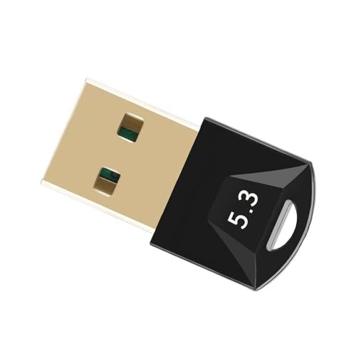 USB-Bluetooth-Adapter, Bluetooth 5.3 Plug-and-Play-Setup, USB-Dongle-Empfänger für 11 10 8.1 USB-Bluetooth-Adapter, Bluetooth 5.3 Plug-and-Play-Setup, USB-Dongle-Empfänger für 11 10 8.1 von ciciglow