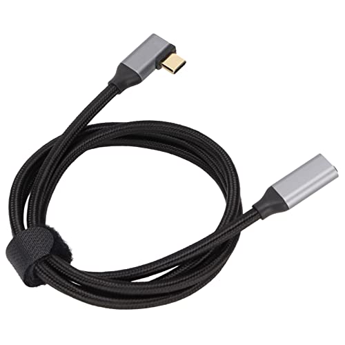 USB-C-Verlängerungskabel, HD 4K USB 3.1 GEN2 Rechtwinkliger Stecker auf Buchse Verlängerungskabel 5A 100W PD Schnellladung 10Gbps Datenübertragung Typ C Kabel (1m) von ciciglow