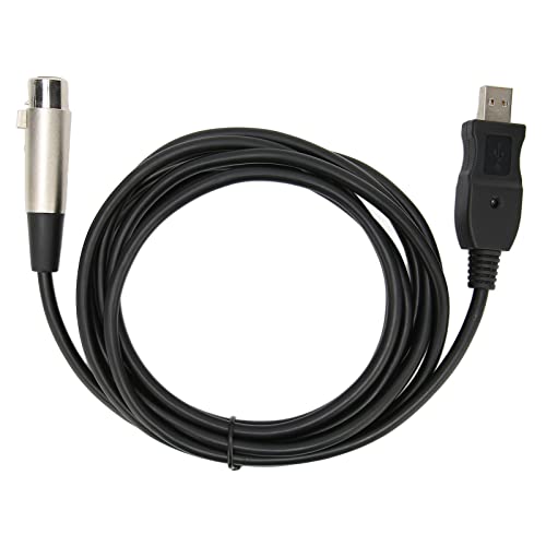 USB-Mikrofonkabel, 9.8ft USB-Stecker auf XLR-Buchse Mic Link Konverterkabel für Mikrofonaufnahme von ciciglow