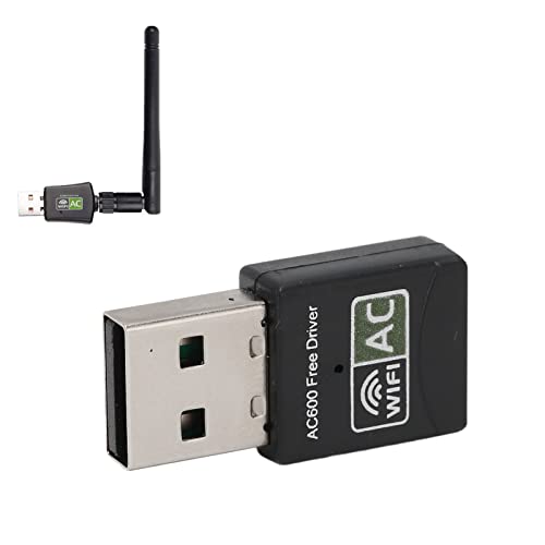 USB-WLAN-Adapter, 2,4 G 5,8 G Dualband-Wireless-Netzwerkadapter, Unterstützt AP-Modus IEEE 802.11g WLAN-Hotspot USB-Adapter für Laptop-Desktop-PC von ciciglow