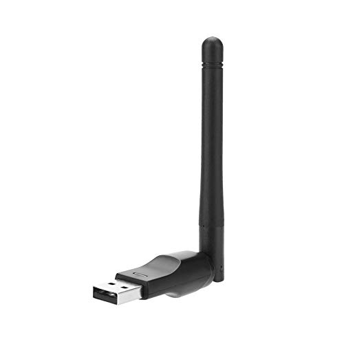 USB-WiFi-Adapter für PC, Wireless-Netzwerkadapter mit 2,4-GHz-High-Gain-Dualband-2-dBi-Antenne, Unterstützt Windows2000, XP, Vista, Win7/8/10, MAC, 64/128/152-stellige WEP-Verschlüsselungs-Wireless-Ne von ciciglow