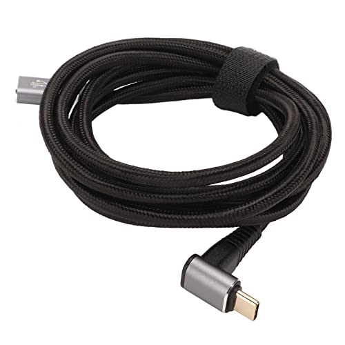USB auf USB C Kabel 90 Grad, PD100W Typ C 3.1 Stecker auf Buchse Schnellladekabel 4K 60Hz 10Gbps Rechtwinkliges USB C Verlängerungskabel für Steam Deck (200cm) von ciciglow
