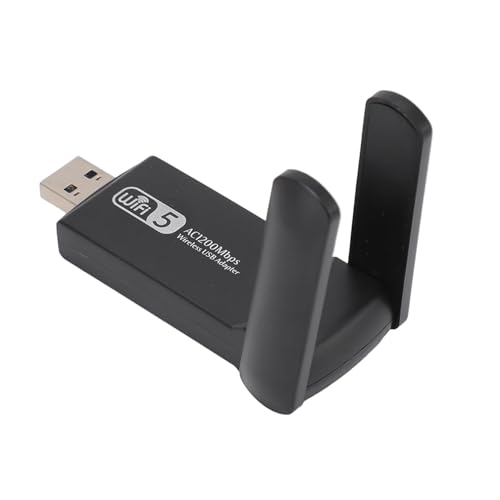USB3.0 WLAN-Adapter, 2,4 G 5 G Dualband Dual 5 Dbi Antenne Netzwerkadapter 1200 Mbit/s, Unterstützt AP-Modus WLAN-Router für Windows 11 10 für OS X für Linux von ciciglow