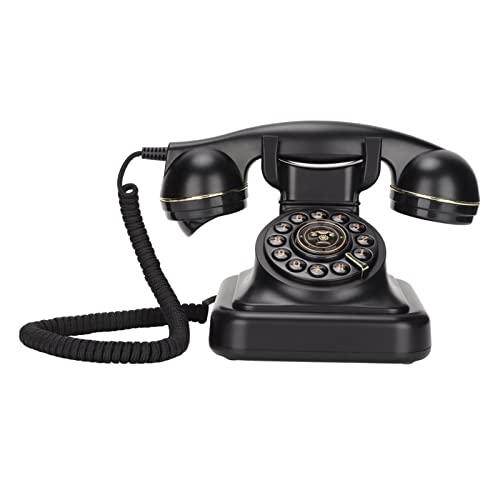 Vintage Schnurgebundenes Telefon, Kabelgebundenes Retro-Festnetztelefon, Echte Arbeit, Altmodisches Europäisches Telefon Im Europäischen Stil, Antikes Festnetz für Schlafzimmer, Büro, Café, Bar, Dekor Vintage Schnurgebundenes Telefon, Kabelgebundenes Retro-Festnetztelefon, Echte Arbeit, Altmodisches Europäisches Telefon Im Europäischen Stil, Antikes Festnetz für Schlafzimmer, Büro, Café, Bar, Dekor von ciciglow