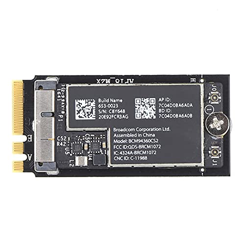 ciciglow WiFi-Adapter, Wireless-Netzwerkkarte auf NGFF M.2 Key A/E-Adapter Dual-Frequenz 2,4 GHz/5 GHz 300 Mbit/s/867 Mbit/s für MacBook/Hackintosh(Without Antenna) von ciciglow