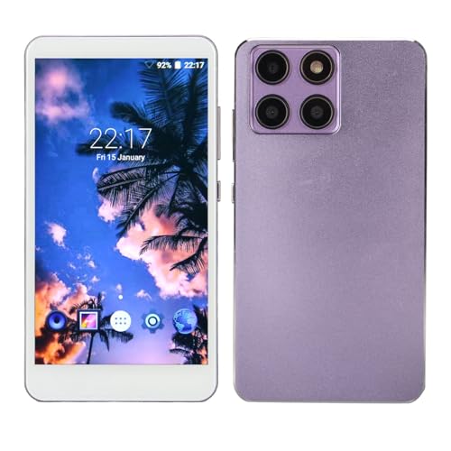 WiFi-MP4-Player, 5,0-Zoll-HD-Touchscreen-MP4-Player mit Bluetooth, RAM 2 GB ROM 16 GB, 5 MP Rückkamera, Tragbarer HiFi-Musikplayer, Unterstützt Foto-FM-Radio (Purple) von ciciglow