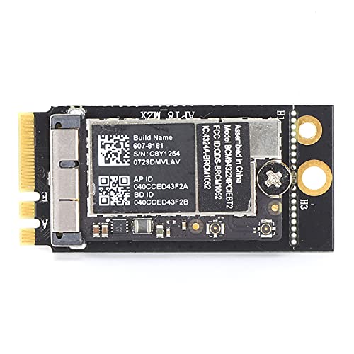 WiFi NGFF M.2 Adapterkarte,Drahtlose Netzwerkkarte zu NGFF M.2 Adapter Keine Zusätzliche Stromversorgung für MacBook A1369 / A1370 Laptop Erforderlich Passend für Desktop-Mainboards(Without Antenna ) von ciciglow