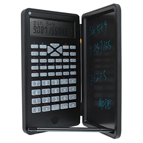 Wissenschaftlicher Taschenrechner, Zweireihiges LCD-Display, Schreibtablett, 240 Funktionen, Kompakte Größe, für Büro, Schule von ciciglow