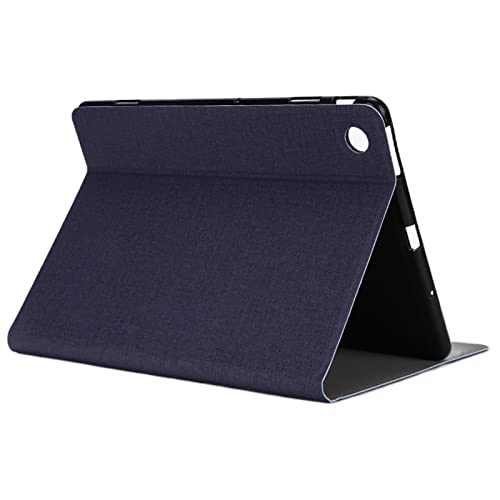 ciciglow 10,1-Zoll-Tablet-Hülle, Ultradünne Tragbare Tablet-Schutzhülle für M40SE Tablet, Verschleißfeste Weiche Ledertasche mit Multifunktionalem Ständer (Blau) von ciciglow