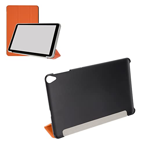 ciciglow 10,4-Zoll-Tablet-Hülle, Ultradünne Tragbare Tablet-Schutzhülle für K-Pad-Tablet, Verschleißfeste Weiche Ledertasche mit Multifunktionalem Ständer (Orange) von ciciglow