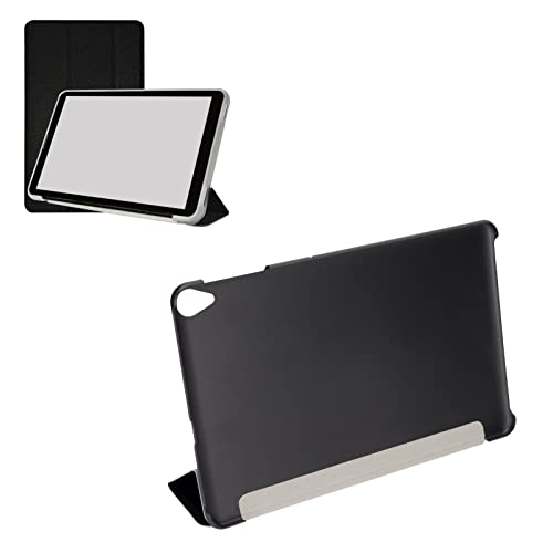ciciglow 10,4-Zoll-Tablet-Hülle, Ultradünne Tragbare Tablet-Schutzhülle für K-Pad-Tablet, Verschleißfeste Weiche Ledertasche mit Multifunktionalem Ständer (Schwarz) von ciciglow