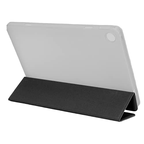 ciciglow 10,4-Zoll-Tablet-Hülle, Ultradünne Tragbare Tablet-Schutzhülle für T40Plus-Tablet, Verschleißfeste Weiche Ledertasche mit Multifunktionalem Ständer (Schwarz) von ciciglow