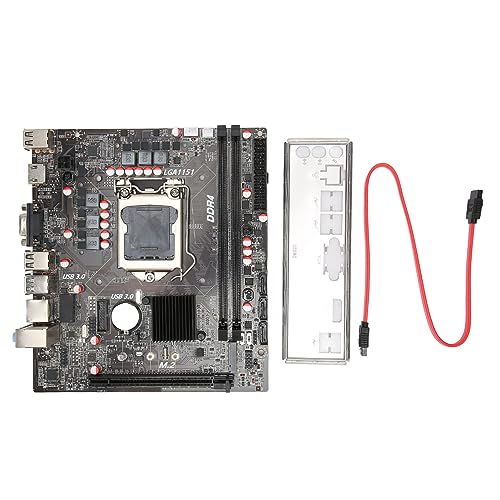 ciciglow 1151 M ATX-Motherboard, Dual-Channel-DDR4-Gaming-Motherboard, PCIE 16X Gen 3.0, M.2, SATA3, USB3, VAG, HDMI, Unterstützung für Intel 6/7/8/9 Generation, für Core I3 I5 I7 und für von ciciglow