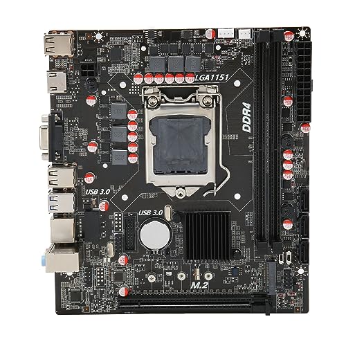 ciciglow 1151 M ATX Motherboard, Dual Channel DDR4 Gaming Motherboard, PCIE 16X Gen 3.0, NVME M.2, VAG, HDMI, Unterstützung für 6 7 8 9 Generation Core I3 I5 I7 und für Celeron, für von ciciglow