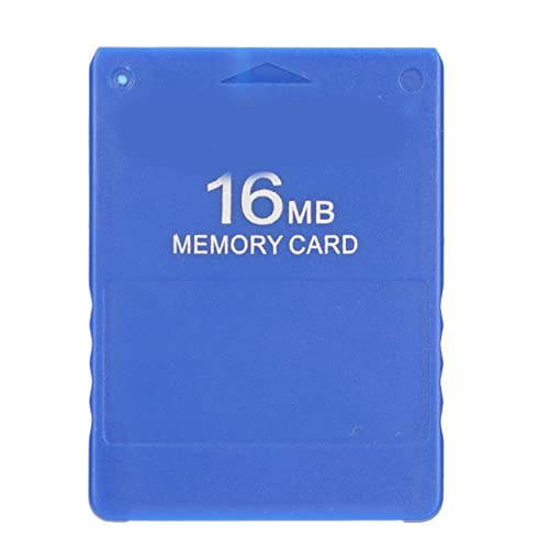 ciciglow 16 MB Speicherkarte Kompatibel für Playstation 2, Hochgeschwindigkeits-Plug-and-Play-Spiele-Speicherkarte Unterstützt FMCB1.966 und Alle Spiele(Blau) von ciciglow