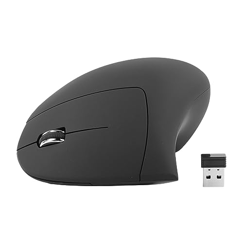 ciciglow 2,4 G Kabellose Vertikale Maus, Ergonomische Maus, USB-Anschluss, PC-Desktop-Mäuse, Kabellose Maus für Gaming, Büro und Zuhause von ciciglow