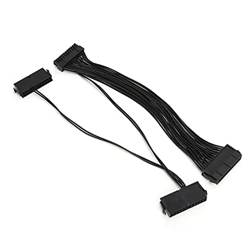 ciciglow 3 Netzteil-Netzteil-Kabeladapter, 24-Pin-Netzteil-Verlängerungskabel-Synchronizer 24-Pin auf 24 (20 + 4)-Pin-Stecker auf Buchse für Computer-ATX-Motherboard von ciciglow