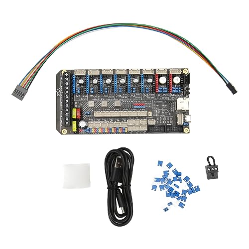 ciciglow 3D-Drucker-Motherboard, 8 PWM-Lüfter, 32 Bit, 180 MHz, 3D-Drucker-Silent-Board, STM32F446-Chip V3.0-Steuerplatine mit 8 Schritttreibern für RasPi, für Spider-System von ciciglow