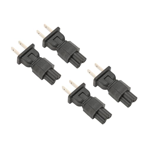 ciciglow 4 Stück NEMA 1-15P auf IEC320 C5 Netzteil, 15 A 125 V, Plug and Play, US-Stecker 125 V, für Laptop, Schreibtischlampen, Lautsprecher von ciciglow