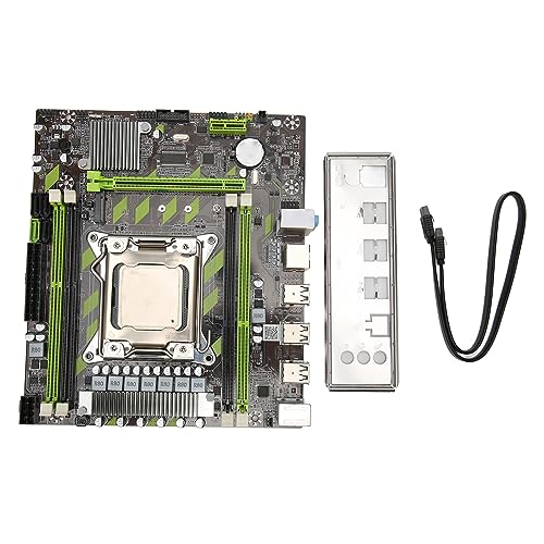 ciciglow 4 X DDR3-Mainboard, LGA 2011-CPU-Steckplatz, 8-Phasen-Netzteil, Computer-Mainboard, mit NVME M.2-Hochgeschwindigkeitsfestplatte von ciciglow