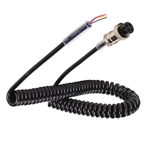 ciciglow 4-poliges Funkmikrofonkabel, Ersatz-Mikrofonkabel, Weibliches Kabel, Handmikrofonkabel mit Vorverdrahtetem 4-poligem Stecker für CB-Amateurfunk ciciglow 4-poliges Funkmikrofonkabel, Ersatz-Mikrofonkabel, Weibliches Kabel, Handmikrofonkabel mit Vorverdrahtetem 4-poligem Stecker für CB-Amateurfunk von ciciglow