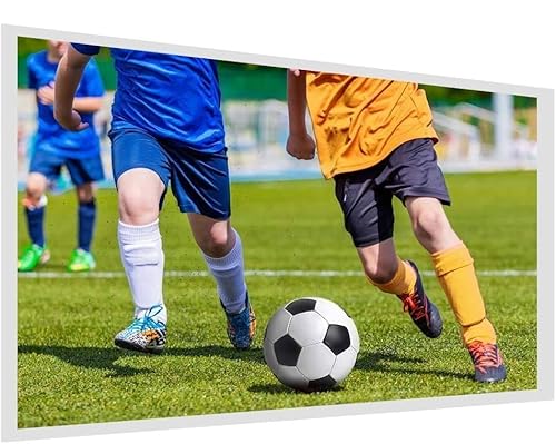 ciciglow 4K HD Projektionsleinwand, Portable Beamer Leinwand Outdoor, Faltbare Projektions Filmleinwand, 16:9, Polyester Fabric, für Außen- und Innenbereich, Heimkino, 60-120 Inch(100 Zoll) von ciciglow