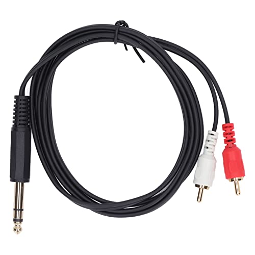 ciciglow 6,35 Mm auf 2 Cinch-Kabel, 1,5 M Stereo-Audio-Cinch-Kabel, 6,35 Mm Stecker auf 2 Cinch-Stecker, Linker Rechter Kanal, Audio-Splitter-Adapterkabel für Mikrofon, DVD-Player, Multimedia ciciglow 6,35 Mm auf 2 Cinch-Kabel, 1,5 M Stereo-Audio-Cinch-Kabel, 6,35 Mm Stecker auf 2 Cinch-Stecker, Linker Rechter Kanal, Audio-Splitter-Adapterkabel für Mikrofon, DVD-Player, Multimedia von ciciglow