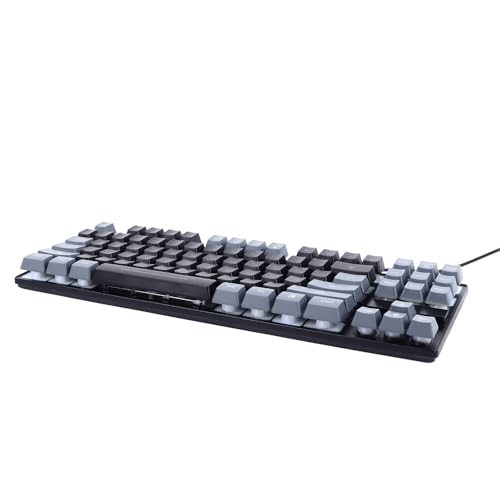 ciciglow 87-Tasten-RGB-Gaming-Tastatur mit Hintergrundbeleuchtung, Kompaktem Layout, Kontrastfarbe, USB-Kabelverbindung für Desktop-Laptop, Multimedia-Steuerung ciciglow 87-Tasten-RGB-Gaming-Tastatur mit Hintergrundbeleuchtung, Kompaktem Layout, Kontrastfarbe, USB-Kabelverbindung für Desktop-Laptop, Multimedia-Steuerung von ciciglow