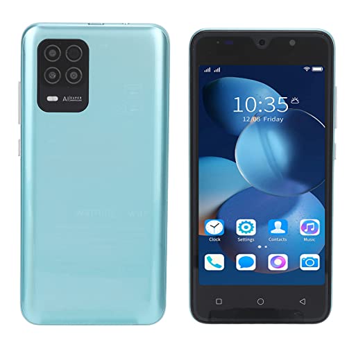 ciciglow 8Pro Smartphone, 5-Zoll-Handys ohne Sperre, RAM 512MB ROM 4 GB, Dual Card Dual Standby, Gesichtserkennung, 2200-mAh-Akku-Handy für Android(Grün) von ciciglow
