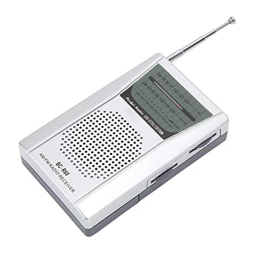 ciciglow AM FM Tragbares Radio, Transistorradio 5 W Lautsprecher 2 AA Batteriebetrieben, Empfang mit Großer Reichweite, Taschenradio für Reisen, Notfälle zu Hause von ciciglow