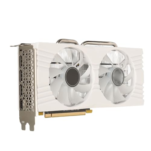 ciciglow AMD RX580 Gaming-Grafikkarte, 8 GB GDDR5 256 Bit, PCI Express 3.0 X16, HDMI, DisplayPort-Schnittstelle, Desktop-Grafikkarte mit Zwei Lüftern von ciciglow