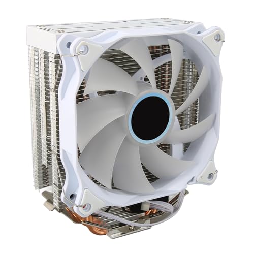 ciciglow ARGB CPU-Luftkühler, 12 V DC 3-poliger Computer-Lüfter, Kupfer-Heatpipes, Hydraulischer 120-mm-CPU-Kühler für AM4 AM5 für 1700 1150 1155 1151 von ciciglow