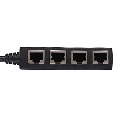 ciciglow Best Design RJ45 1 Stecker auf 4 Buchsen Ethernet-Kabelsplitter, Vergoldeter Kern, Hohe Qualität, Kompatibel mit ADSL, Hub, Switch, TV von ciciglow