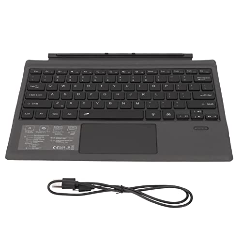 ciciglow Bluetooth-Tastatur, Ultradünne Kabellose Tastatur, Wiederaufladbare Bunte Tastenkappen-Tablet-Tastatur mit Touchpad für Surface Go 3, für Surface Go 2, für Surface Go von ciciglow