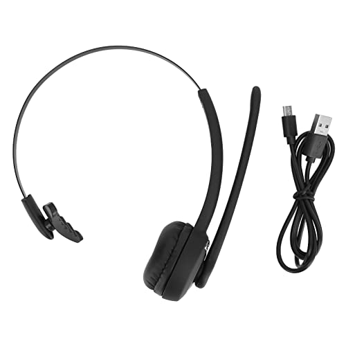 ciciglow Bluetooth-Telefon-Headset, Kabelloses Business-Einohr-Headset mit Drehbarem Mikrofon V5.0 Bluetooth-Ohrhörer für Laptop, Handy, PC, Tablet von ciciglow