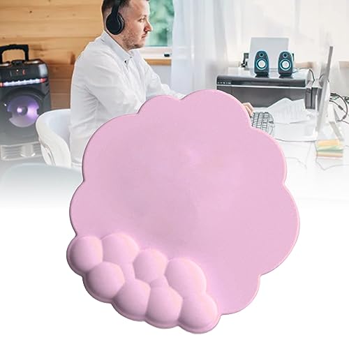 ciciglow Cloud-Mauspad, Handgelenkstütze, Ergonomisches Gaming-Mauspad, Tragbar, Bequem, rutschfeste Unterseite für Computer, Laptop, PC, Gaming (PINK) von ciciglow