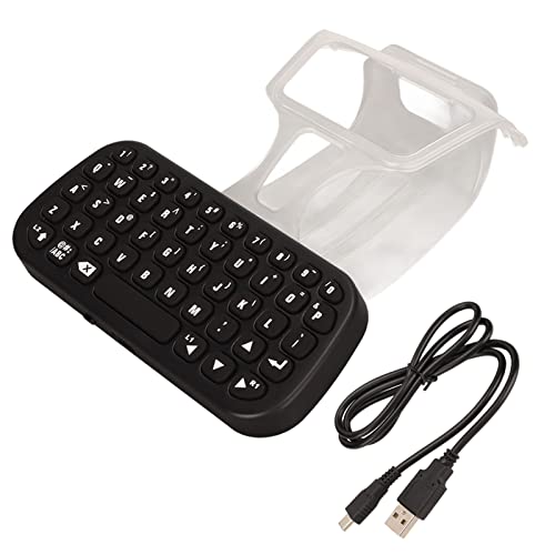 ciciglow Controller-Tastatur für PS5, Tragbares Drahtloses Chatpad, Wiederaufladbare -Handheld-Controller-Grifftastatur, Gaming-Tastatur für PS5-Controller von ciciglow