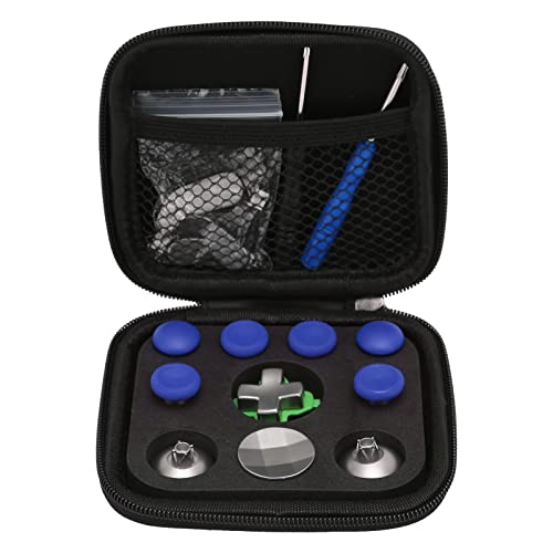 Controller-Zubehör für , Reparatur-Tool-Kit für Switch, 11 Schlüssel, 4 Paddel, 2 Schraubendreher, 1 Aufbewahrungstasche, Controller-Ersatzteile(Blau) von ciciglow