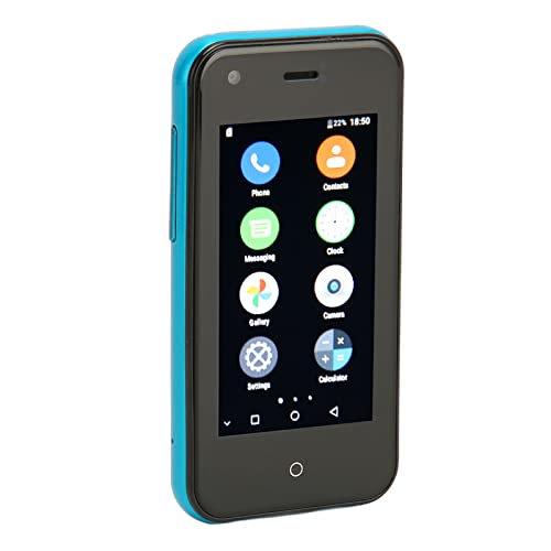 ciciglow D18 3G -Smartphone, 2,5 Zoll 1 GB RAM 8 GB ROM Quad-Core-Handy, 0,3 MP Front- und 2 MP Rückkamera, 700 MAh Akku, Dual-SIM-WLAN-Handy für (Blaue Rose) von ciciglow